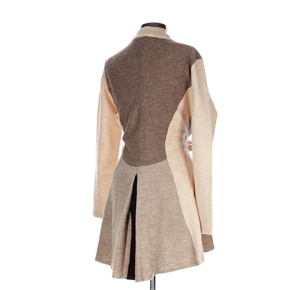 Anthropologie Rosie Neira Denissa Tie Waist Wool Sweater Women's XL Beige - Picture 15 of 17